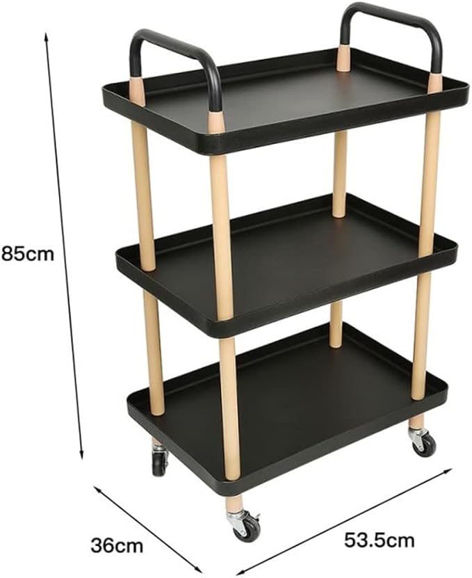 Carrito multiuso 3 niveles con ruedas