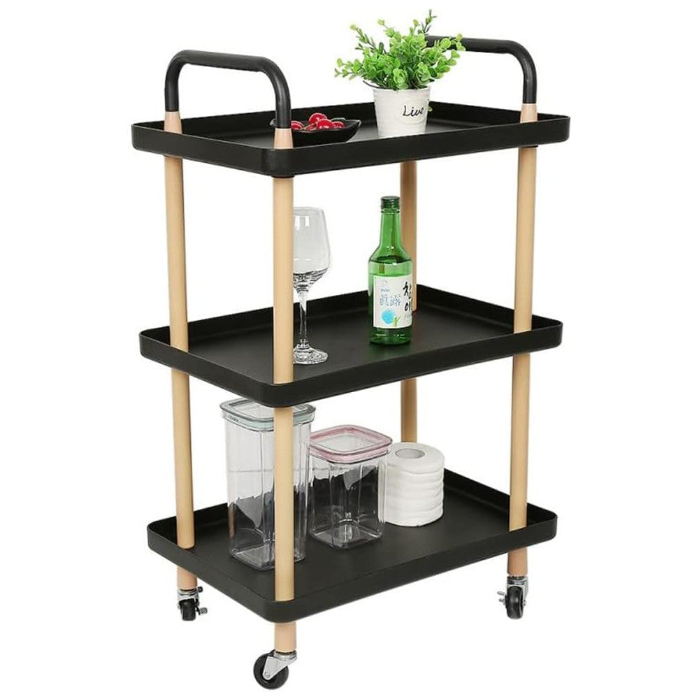 Carrito multiuso 3 niveles con ruedas