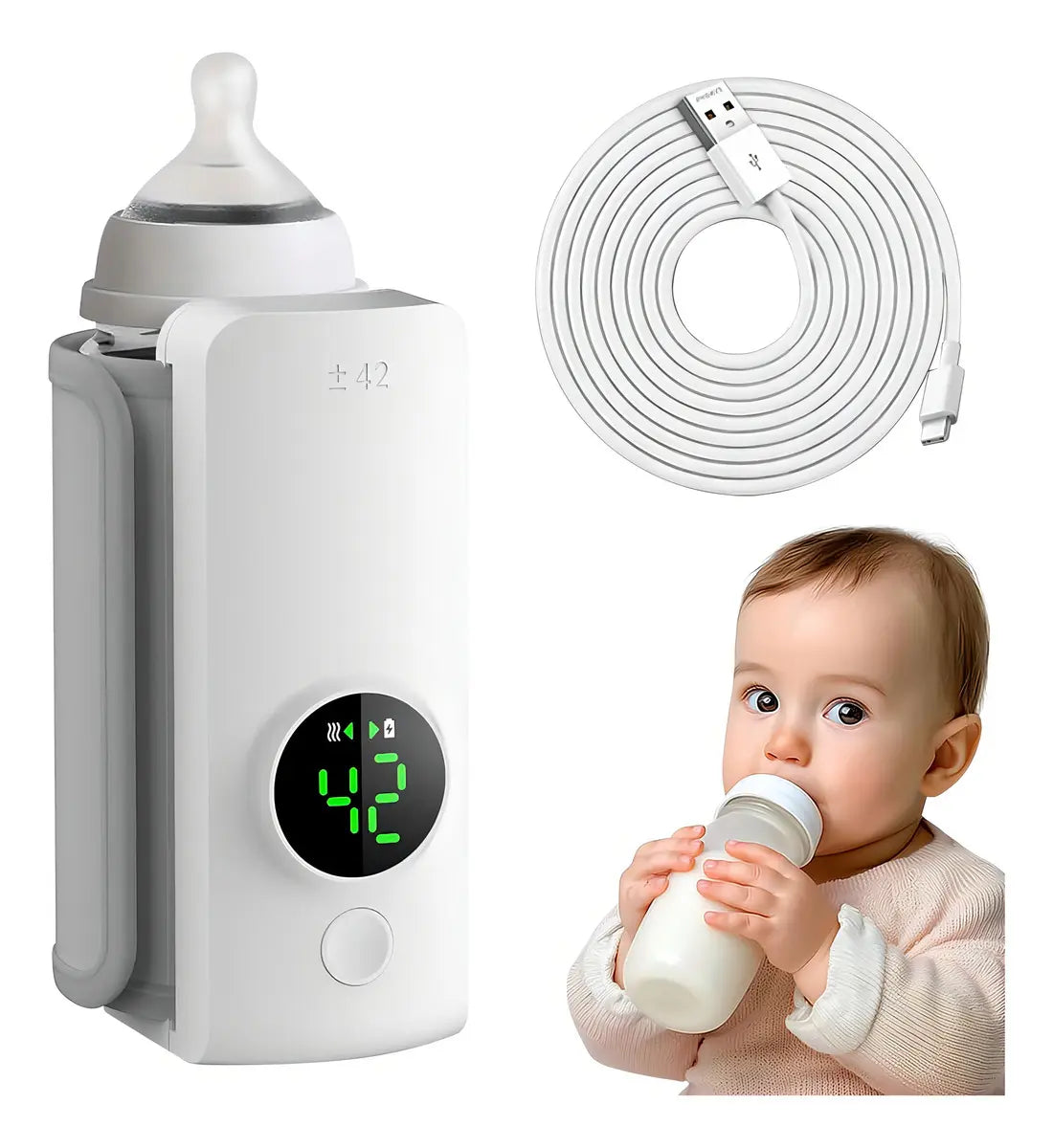 Calentador de mamaderas portátil