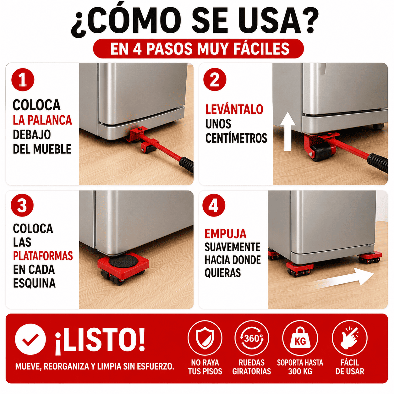 EasyMove™ - KIT LEVANTA MUEBLES