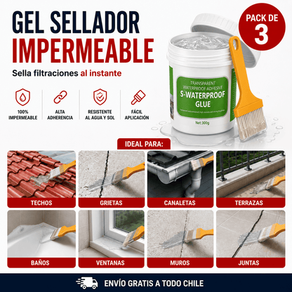 Pack x3 Sellador 300 cc - Protege de goteras y filtraciones